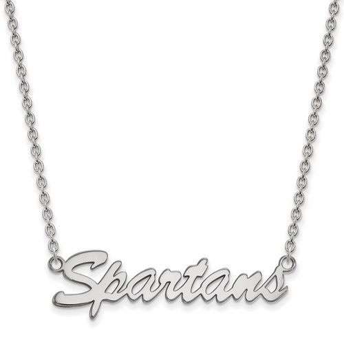 Michigan State University Spartans Sterling Silver Pendant Necklace 5.42 gr