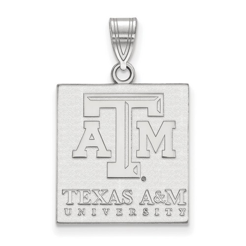 Texas A&M University Aggies Large Pendant in Sterling Silver 3.32 gr