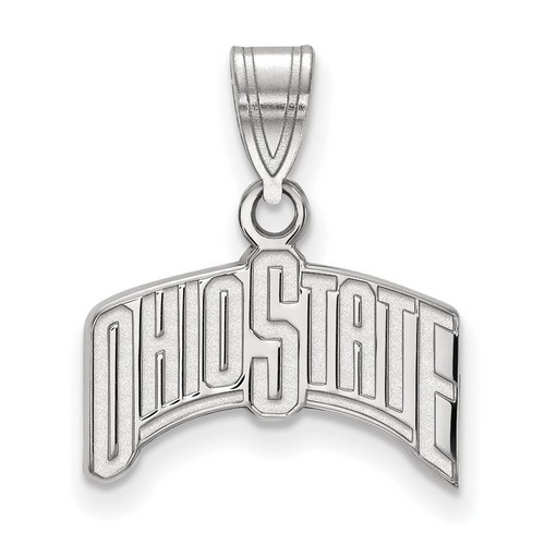Ohio State University Buckeyes Medium Pendant in Sterling Silver 1.46 gr