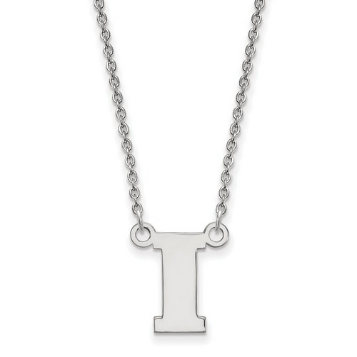 University of Iowa Hawkeyes Small Pendant Necklace in Sterling Silver 2.66 gr