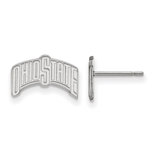 Ohio State University Buckeyes Small Post Earrings in Sterling Silver 1.26 gr