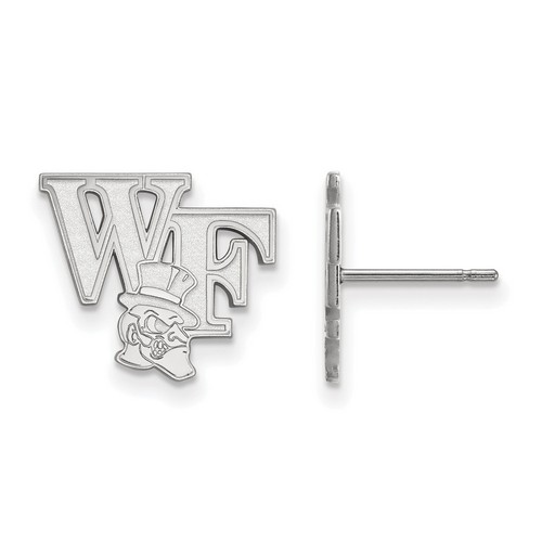 Wake Forest University Demon Deacons Small Post Earrings in Sterling Silver