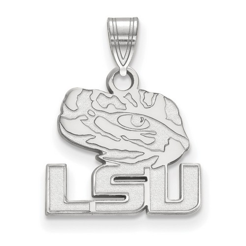 Louisiana State University LSU Tigers Small Pendant in Sterling Silver 1.51 gr