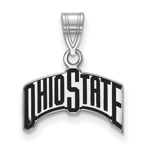 Ohio State University Buckeyes Medium Pendant in Sterling Silver 1.44 gr