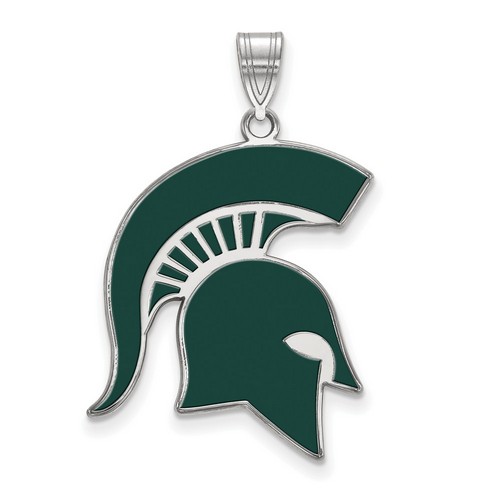 Michigan State University Spartans XL Pendant in Sterling Silver 3.54 gr