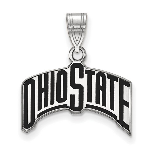 Ohio State University Buckeyes Large Pendant in Sterling Silver 1.95 gr