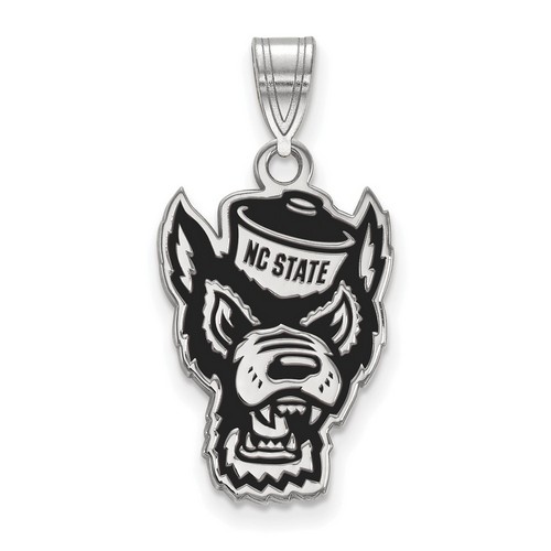 North Carolina State University Wolfpack Large Sterling Silver Pendant 2.20 gr