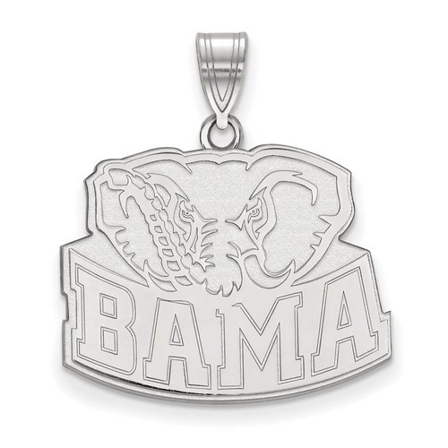 University of Alabama Crimson Tide Large Pendant in Sterling Silver 4.08 gr