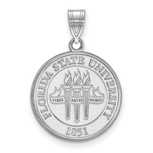 Florida State University Seminoles Large Crest in Sterling Silver 3.23 gr