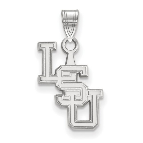Louisiana State University LSU Tigers Small Pendant in Sterling Silver 1.04 gr
