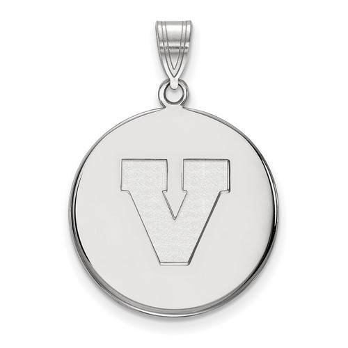 University of Virginia Cavaliers Large Disc Pendant in Sterling Silver 4.26 gr