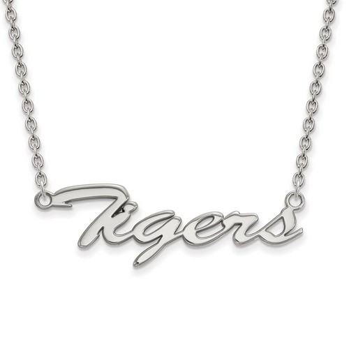 Louisiana State University LSU Tigers Sterling Silver Pendant Necklace 5.16 gr
