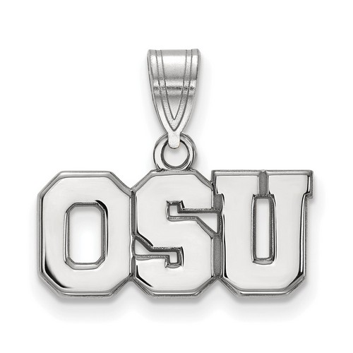 Ohio State University Buckeyes Medium Pendant in Sterling Silver 1.91 gr