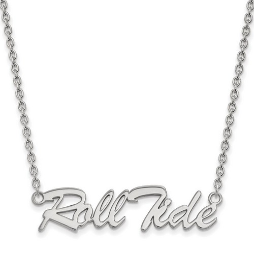 University of Alabama Crimson Tide Pendant Necklace in Sterling Silver 5.55 gr