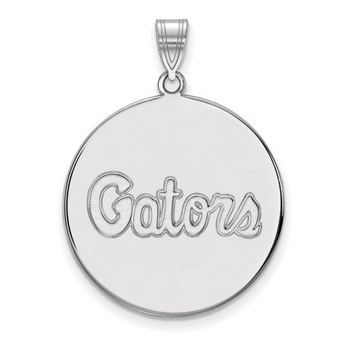 University of Florida Gators XL Disc Pendant in Sterling Silver 5.99 gr