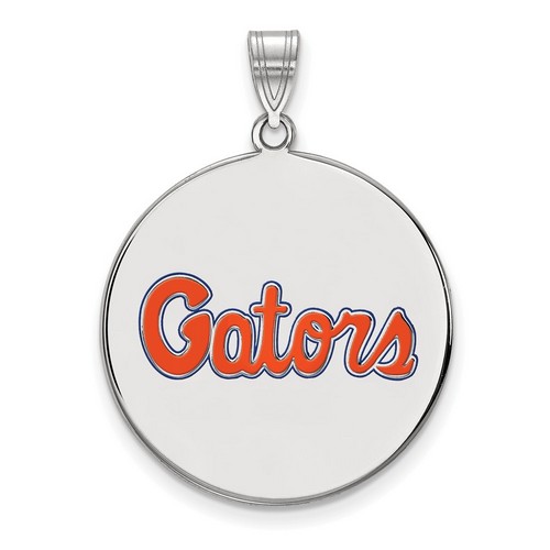 University of Florida Gators XL Disc Pendant in Sterling Silver 5.60 gr