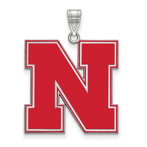 University of Nebraska Cornhuskers XL Pendant in Sterling Silver 5.41 gr