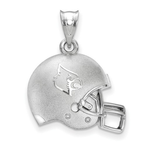 University of Louisville Cardinals Sterling Silver Football Helmet Logo Pendant